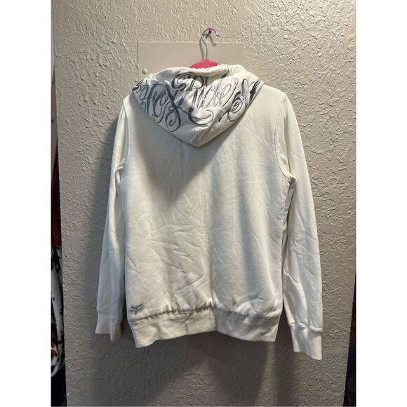 Fox Racing White Sherpa Full Zip Hoodie Size XL - Picture 8 of 11